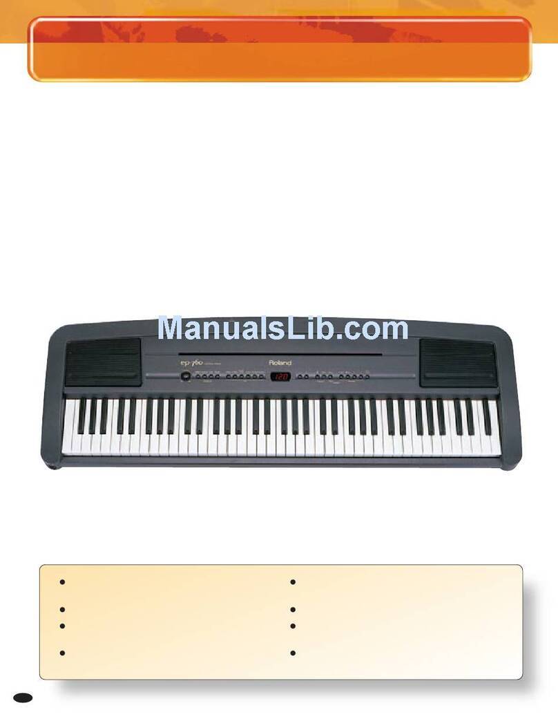 Roland EP-760 User manual