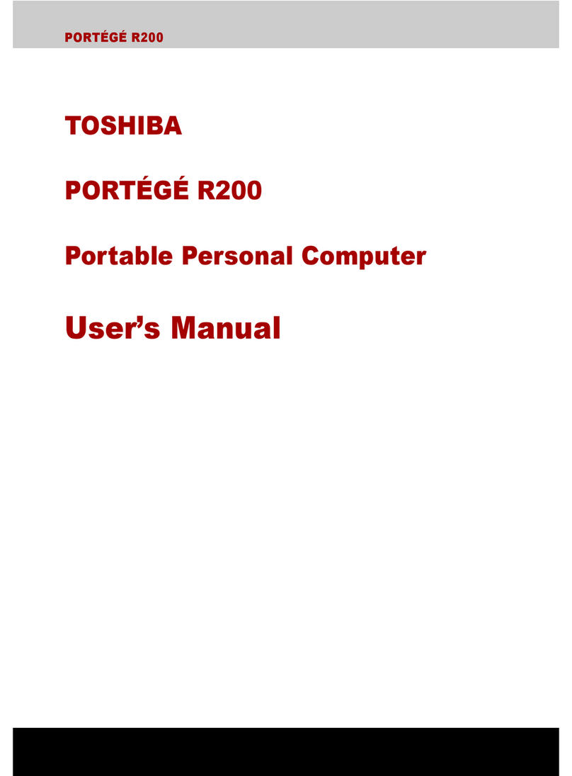 Toshiba Portege R200 User manual