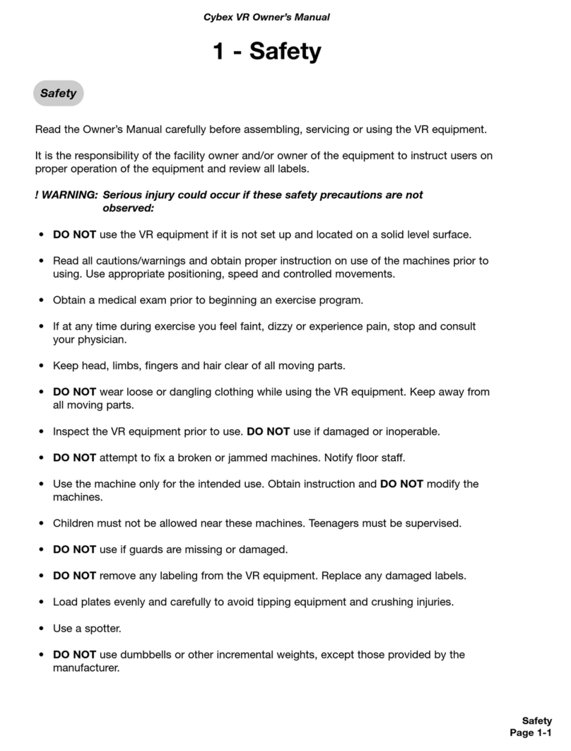 CYBEX VR User manual