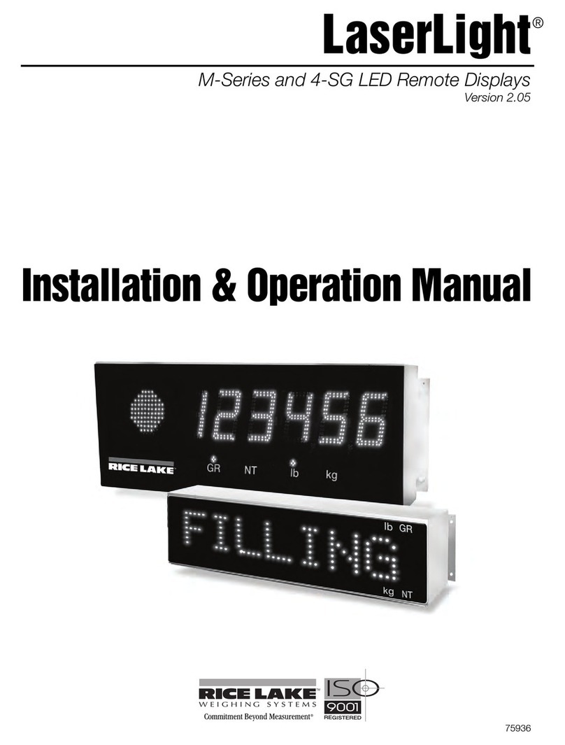 Rice Lake LaserLight User manual