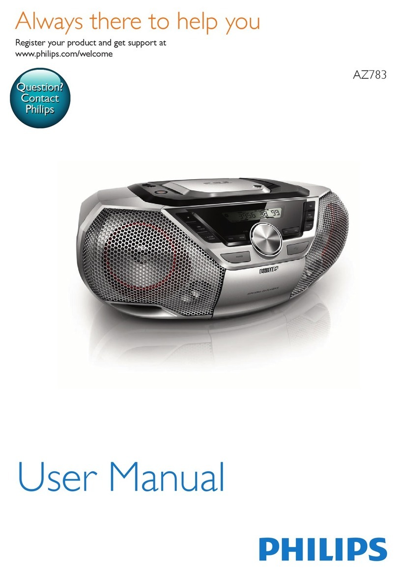 Philips AZ783 user manual