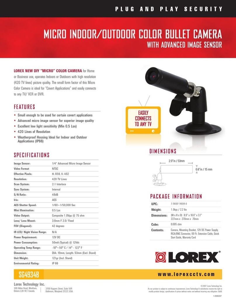 Lorex SG4934B User manual