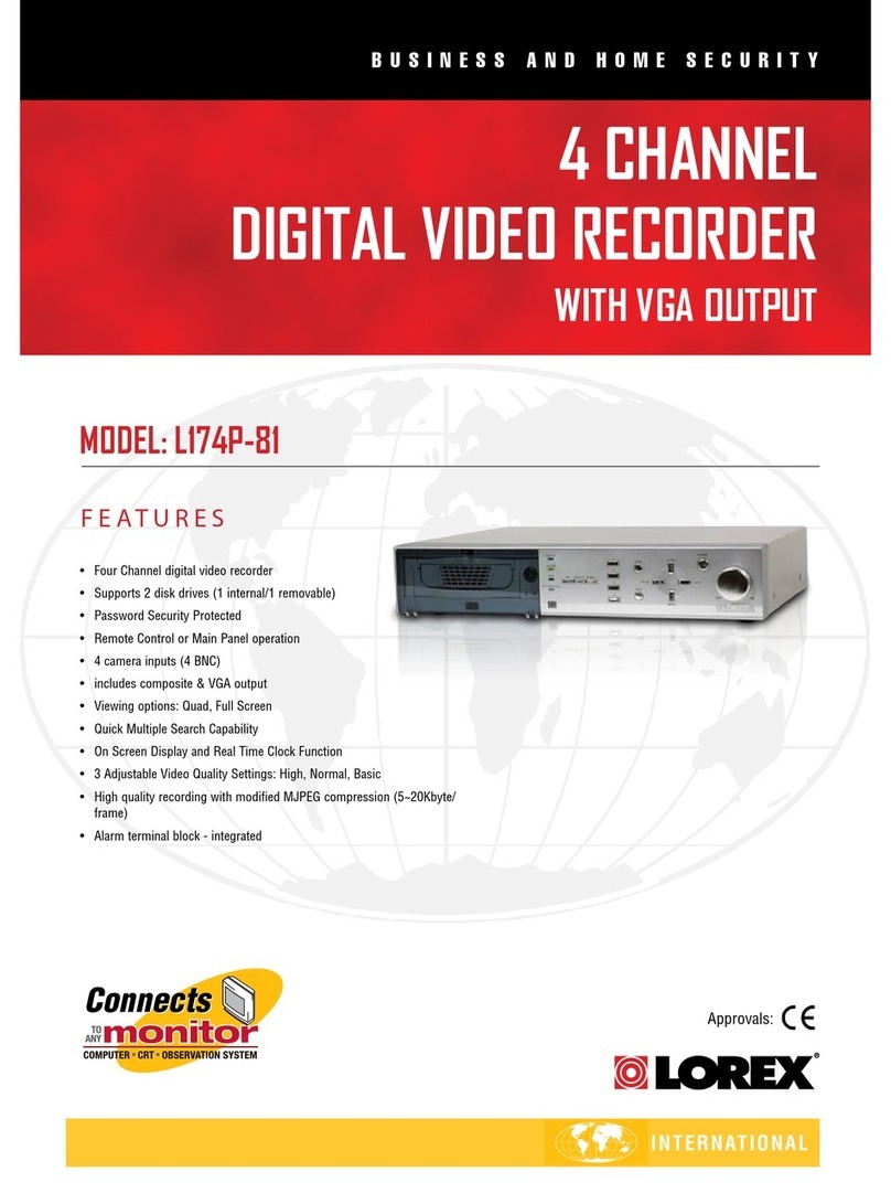 Lorex L174P-81 User manual