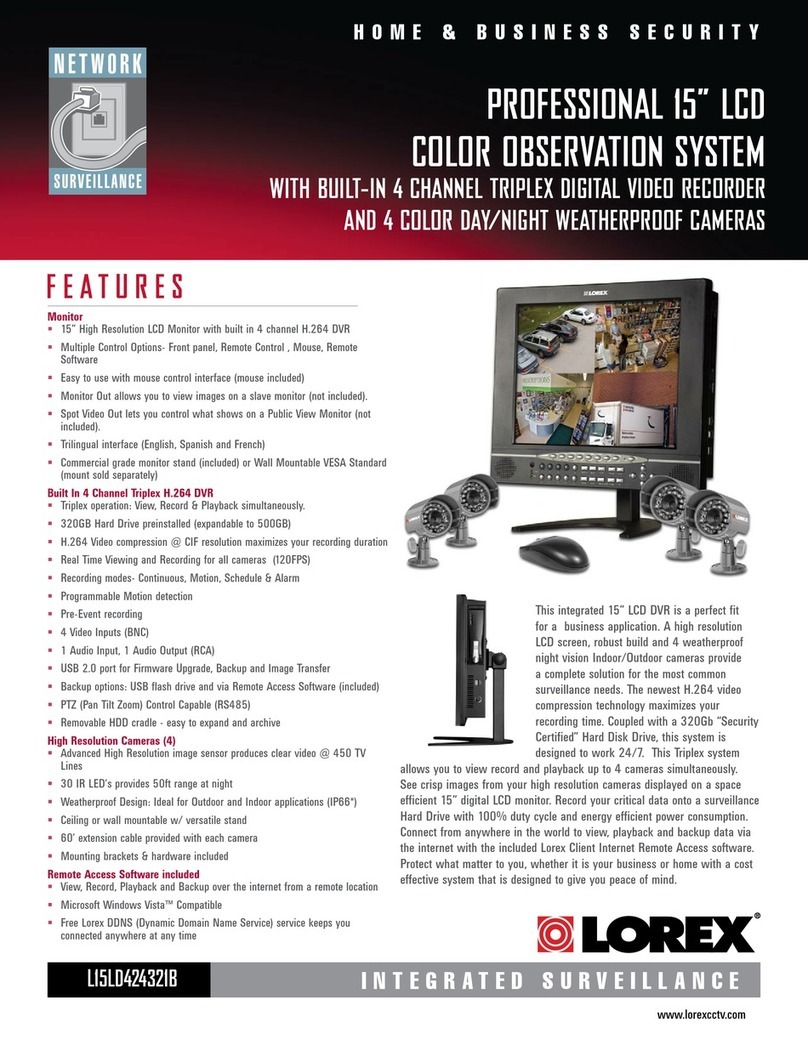 Lorex L15D424321B Specifications