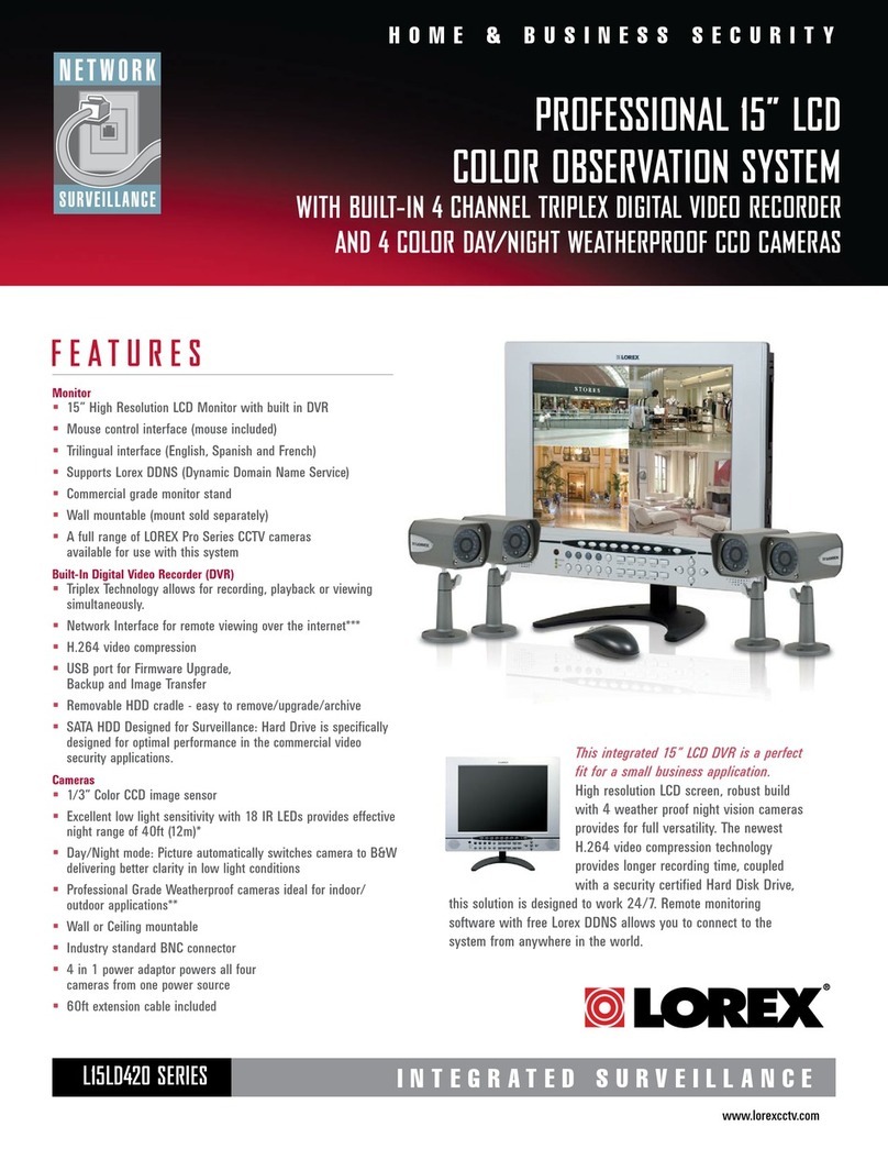 Lorex L15LD420 SERIES User manual