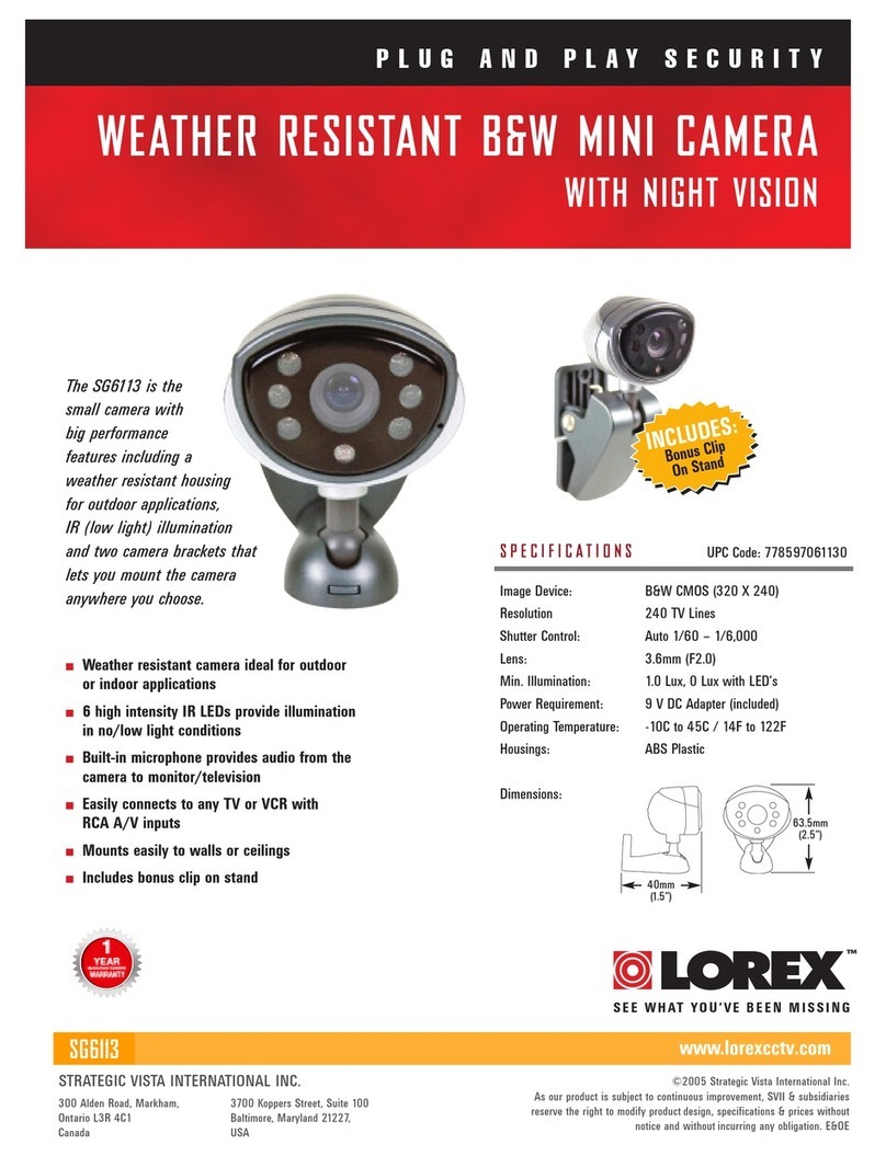 Lorex SG6113 User manual