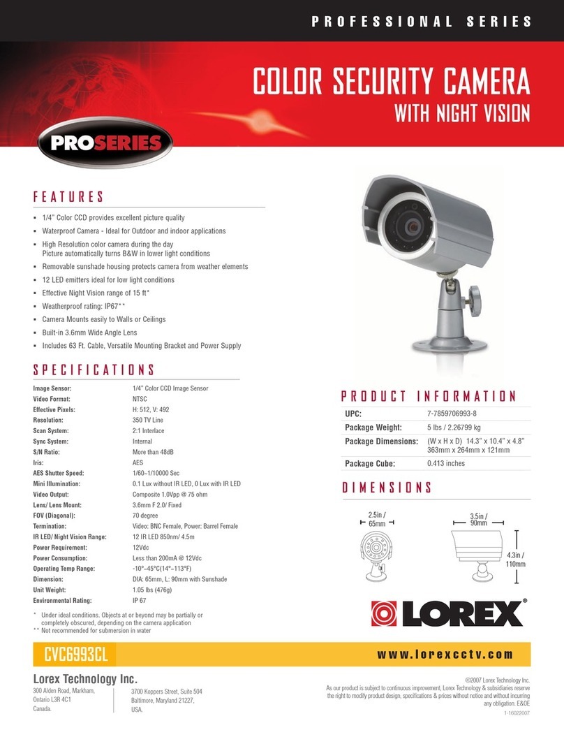 Lorex Professional CVC6993CL User manual Lorex Professional CVC6993CL User manual