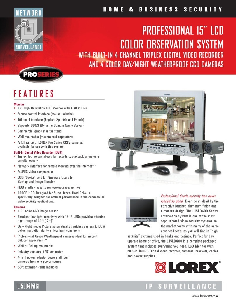 Lorex Professional L15LD414161 User manual