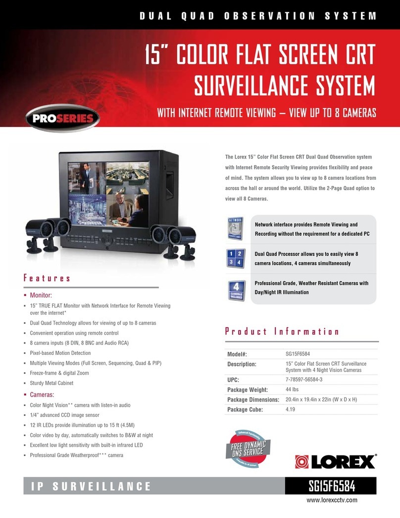 Lorex SG15F6584 User manual