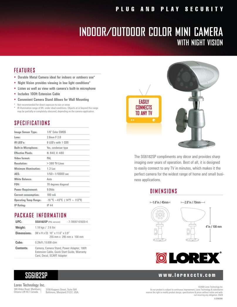 Lorex SG6182SP User manual Lorex SG6182SP User manual