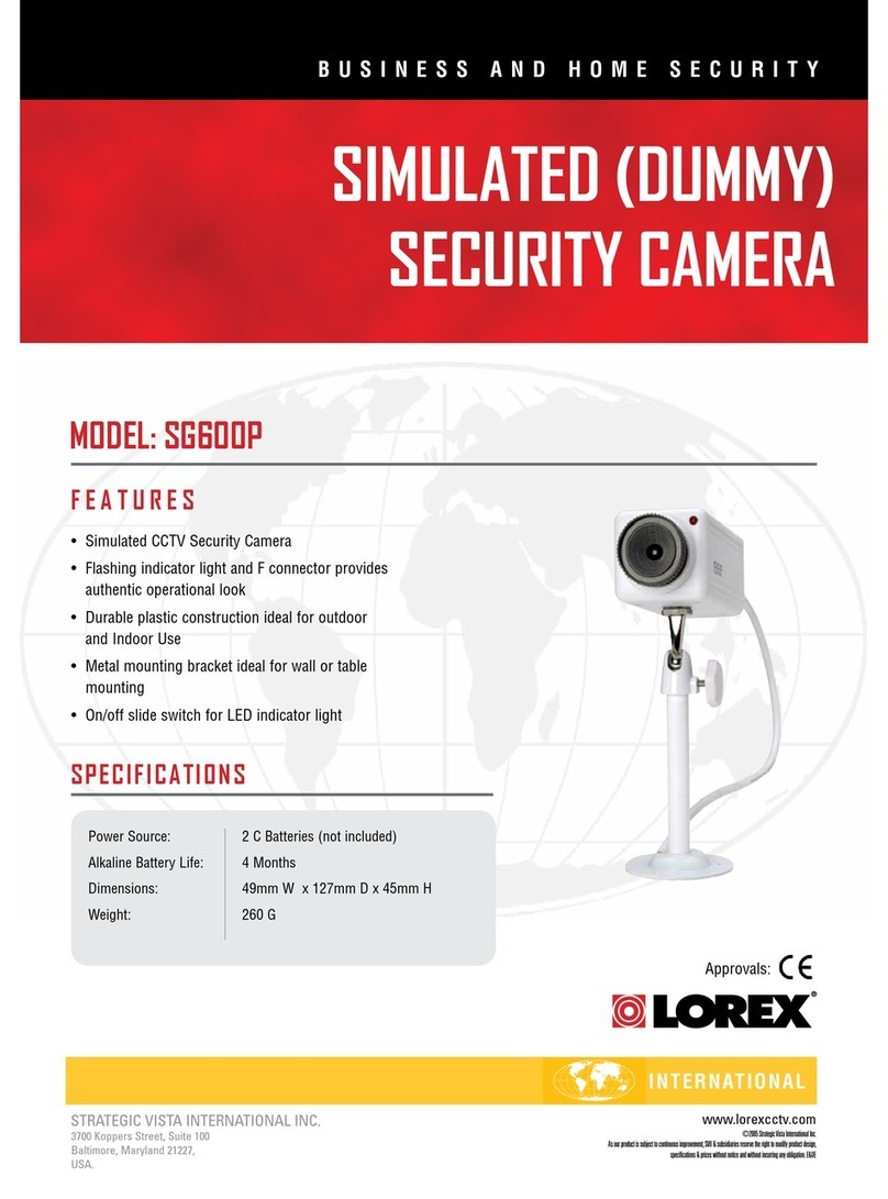 Lorex SG600P User manual