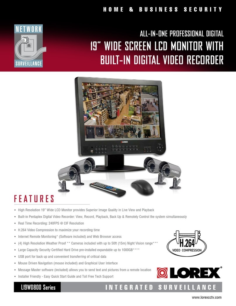 Lorex L19WD800 Series User manual