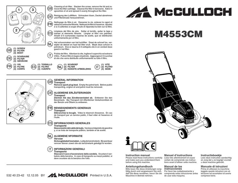 McCulloch M4553CM instruction manual