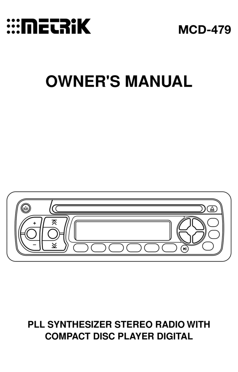 Metrik Mobile Electronics MCD-479 User manual