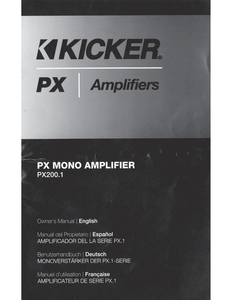 Kicker PX200.1 owner's manual