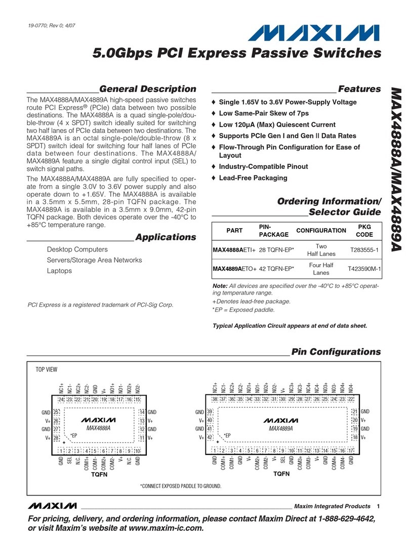 Maxim /MAX4889A instructions Maxim /MAX4889A instructions