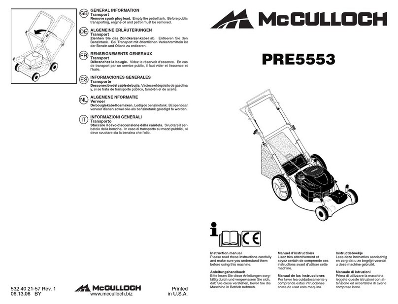 McCulloch PRE5553 instruction manual