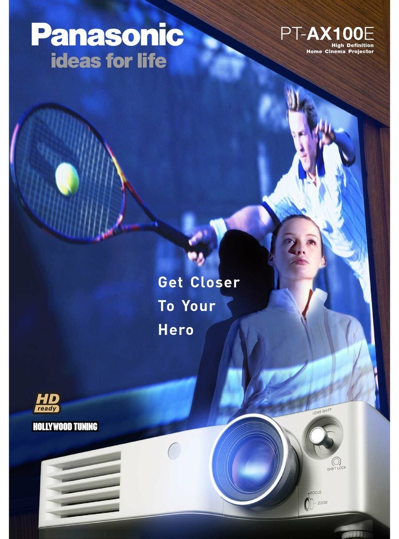 Panasonic PT-AX100E Brochure & specs