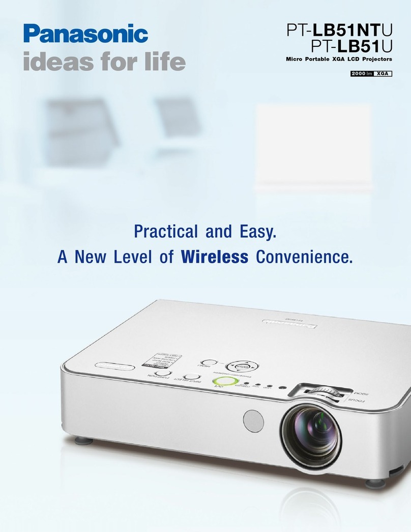 Panasonic PTLB51NTU - LCD PROJECTOR - MULTI LANGUAGE User manual