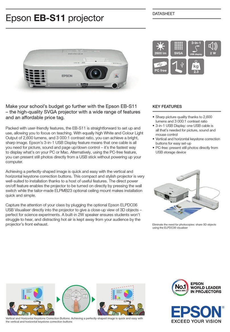 Epson EB-S11 User manual