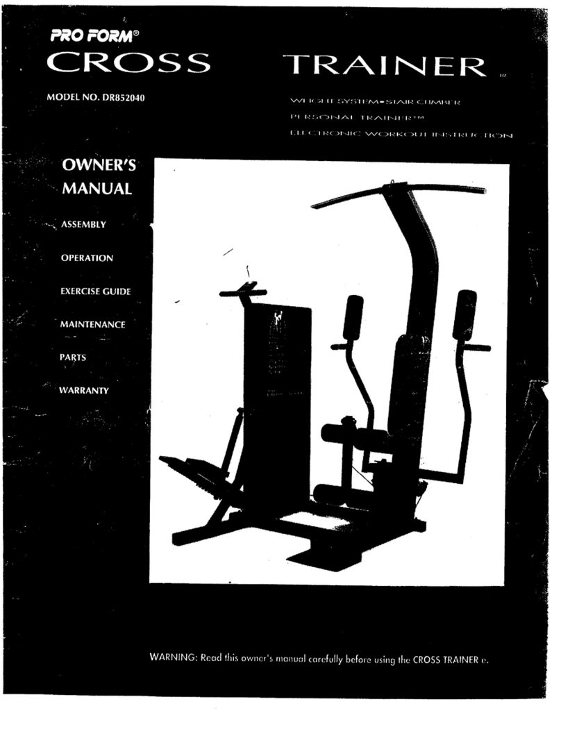 Pro-Form DR852040 owner's manual