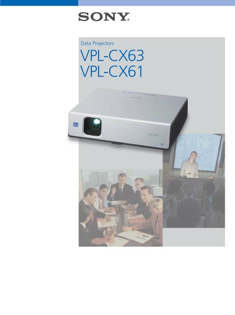 Sony VPL-CX63 User manual