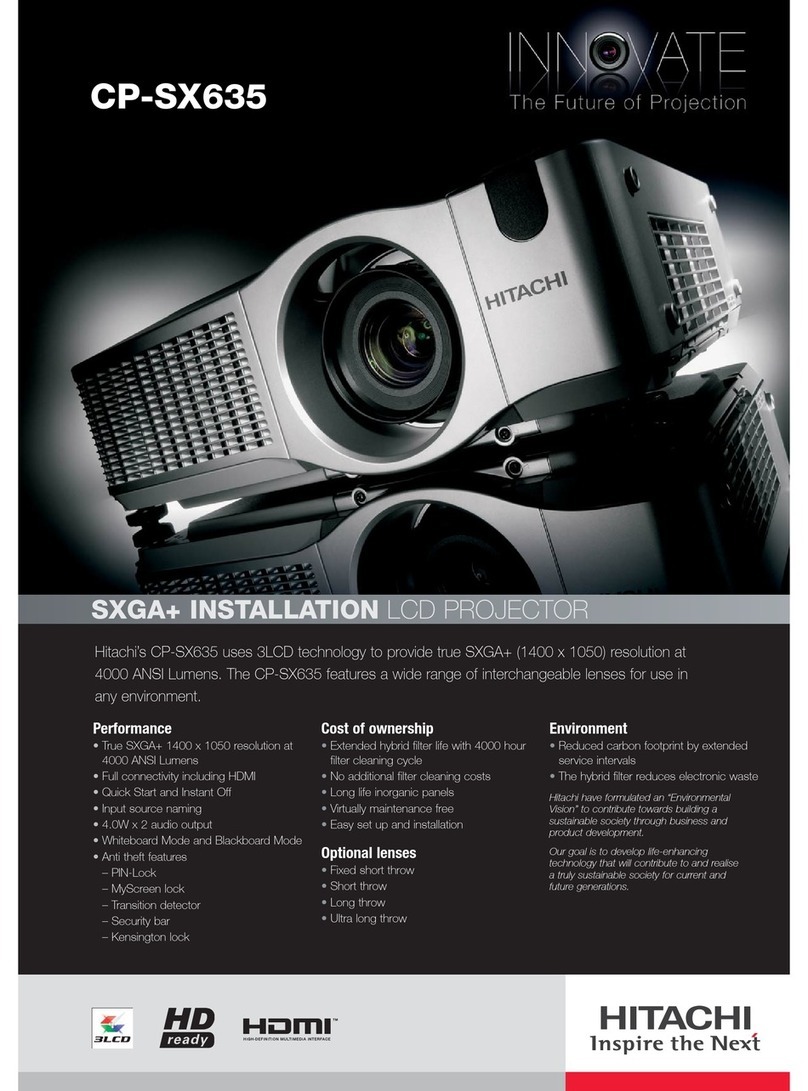 Hitachi Innovate CP-SX635 User manual