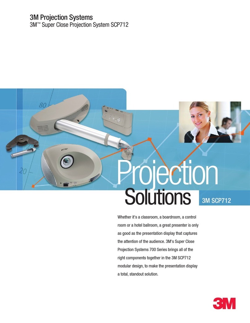 3M SCP712 - Super Close Projection System XGA DLP... Brochure & specs