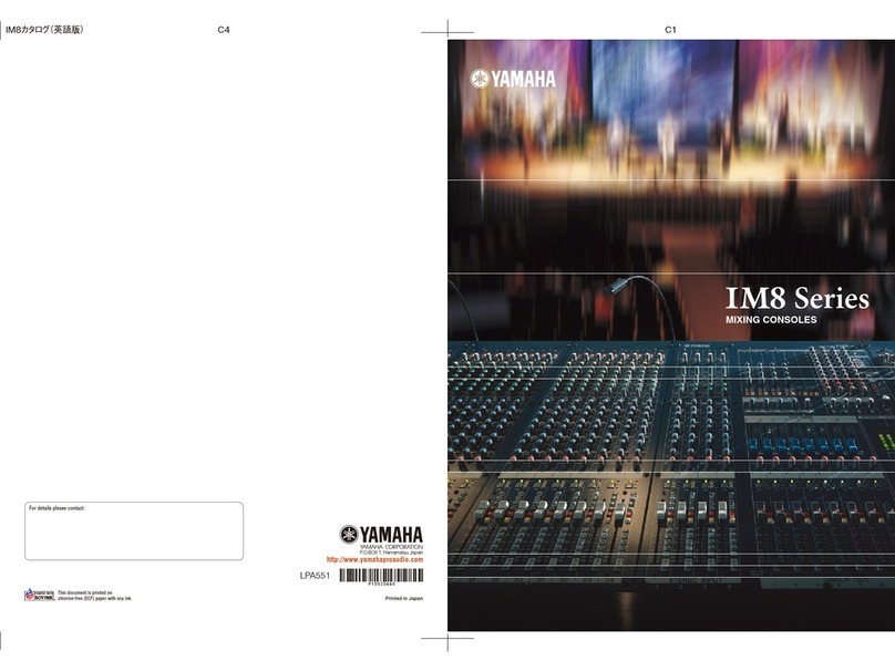 Yamaha IM8-40 User manual Yamaha IM8-40 User manual