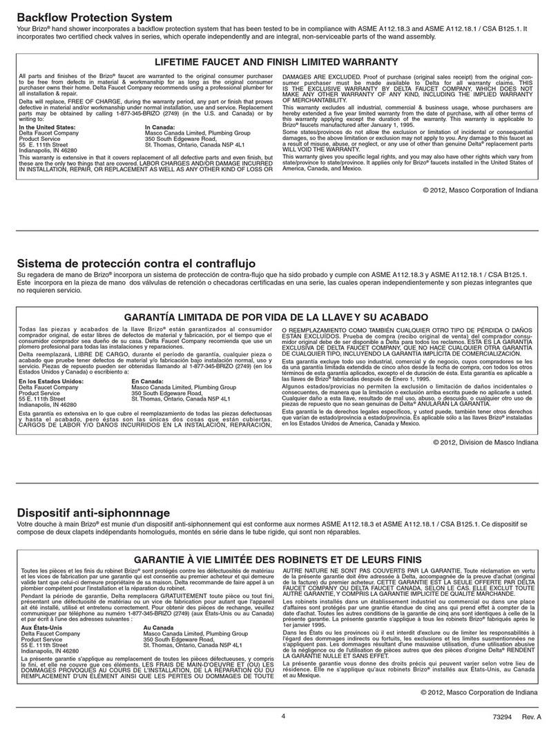 Brizo RP36003 installation instructions Brizo RP36003 installation instructions