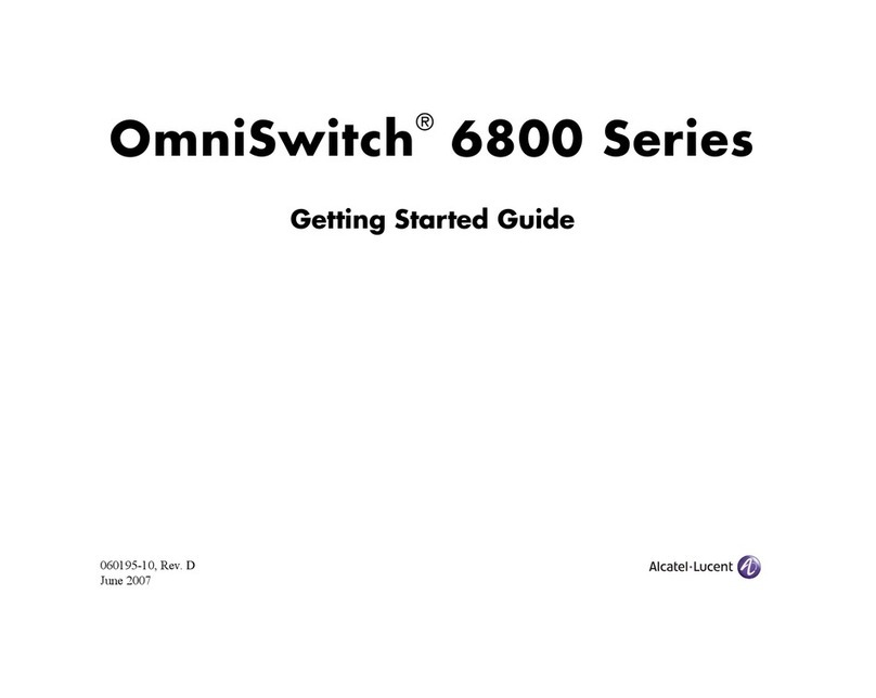Alcatel-Lucent OmniSwitch 6800 Series User manual