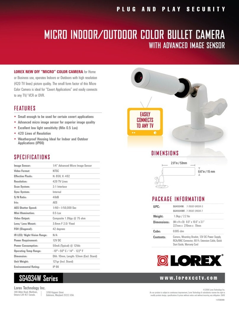 Lorex SG4934W Series User manual