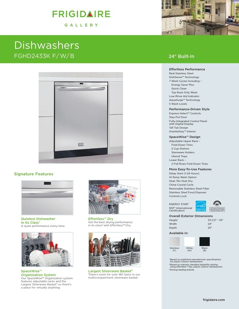 Frigidaire FGHD2433K F Specifications