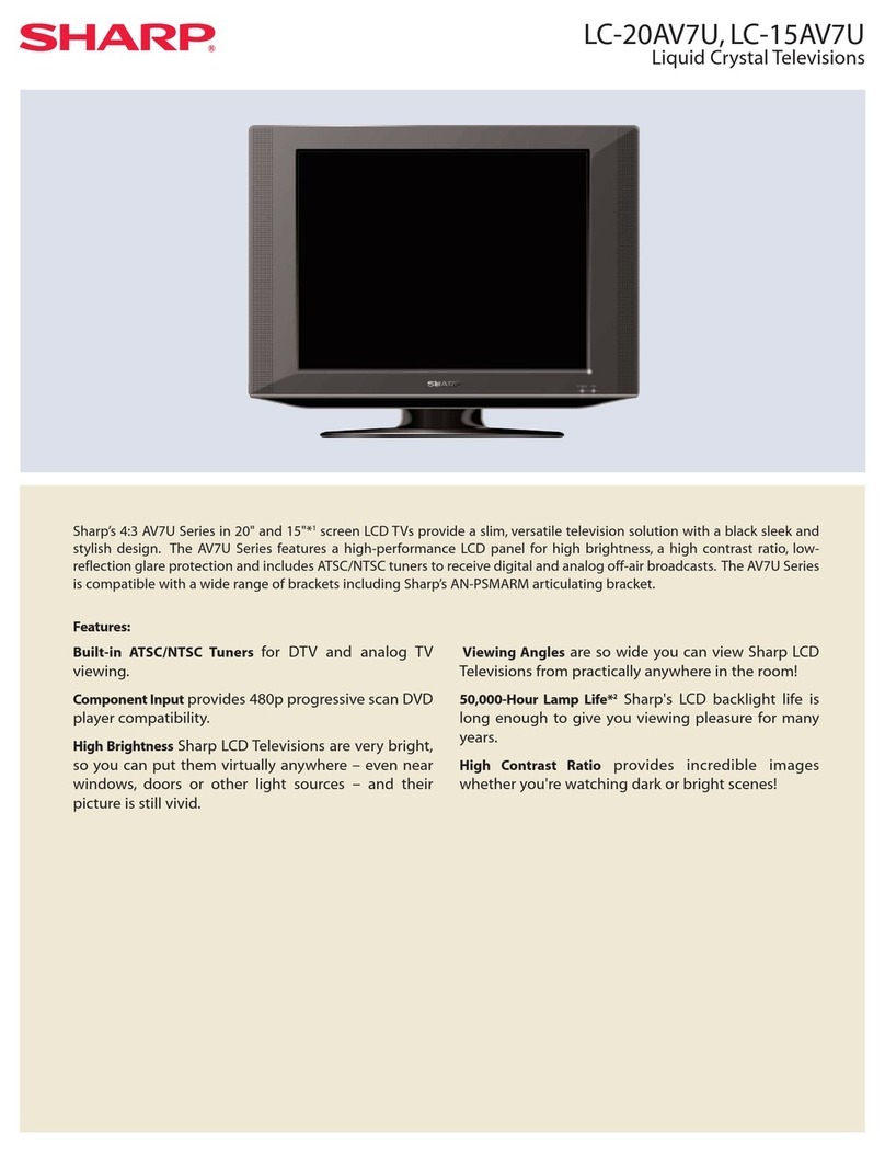 Sharp LC-20AV7U User manual