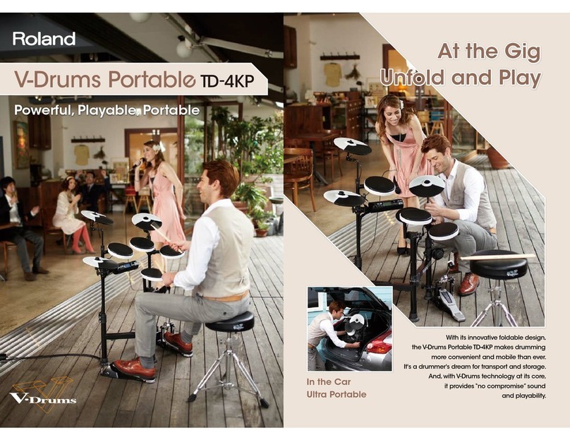 Roland V-Drums Portable TD-4KP User manual