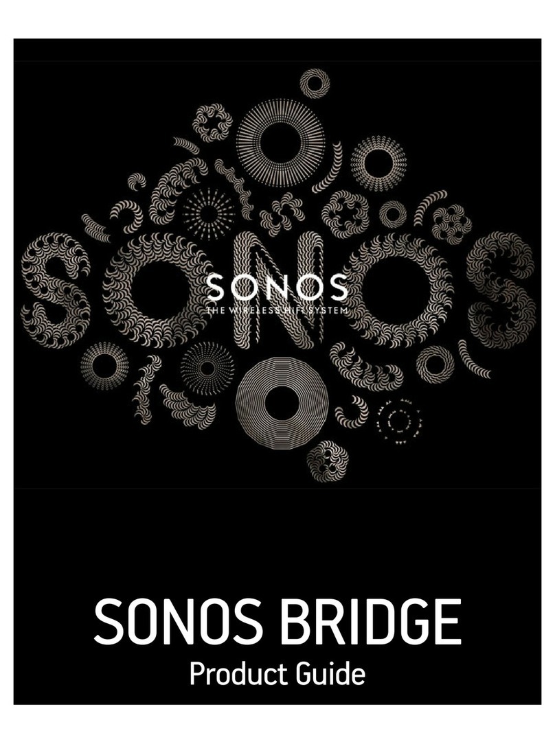 Sonos Wireless HiFi System User manual