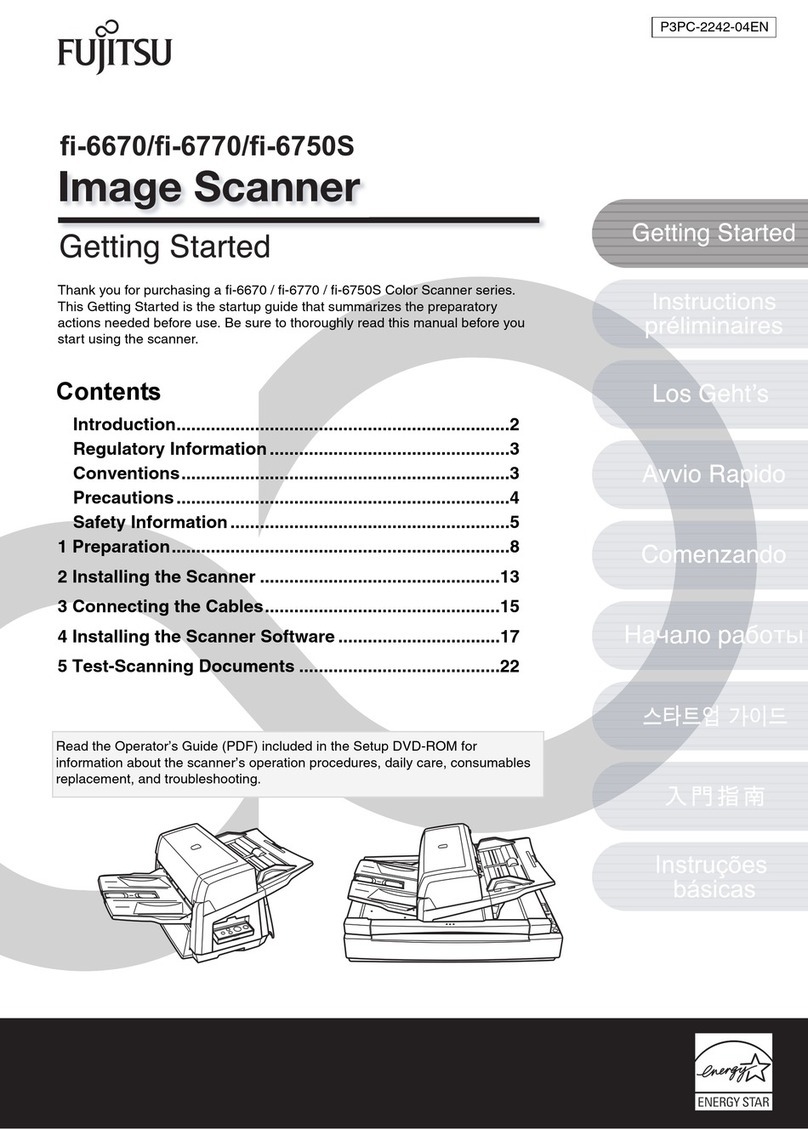 Fujitsu fi-6670 Series User manual Fujitsu fi-6670 Series User manual