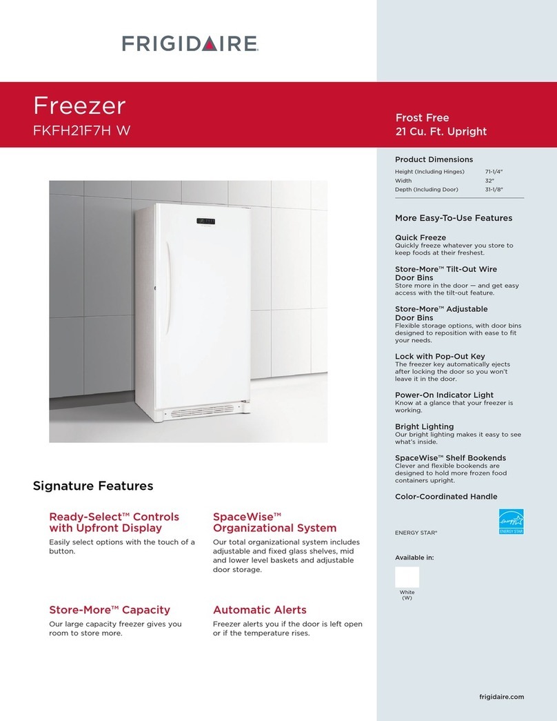 Frigidaire FKFH21F7HW Features