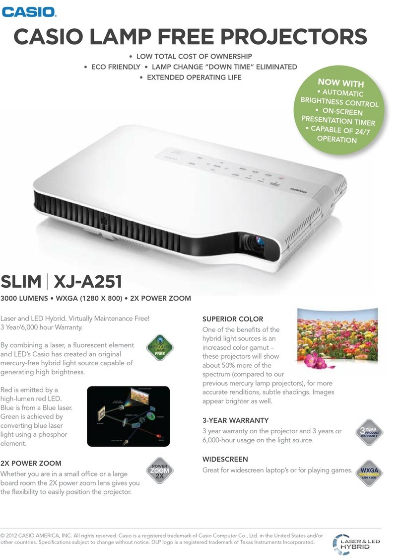 Casio SLIM XJ-A251 Specifications
