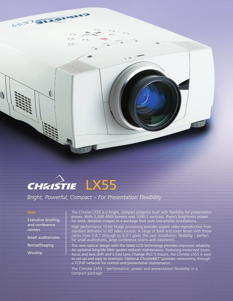 Christie LX55 User manual