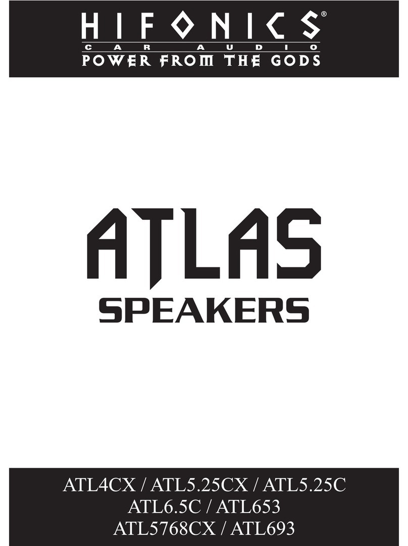 Hifonics ATL4CX User manual