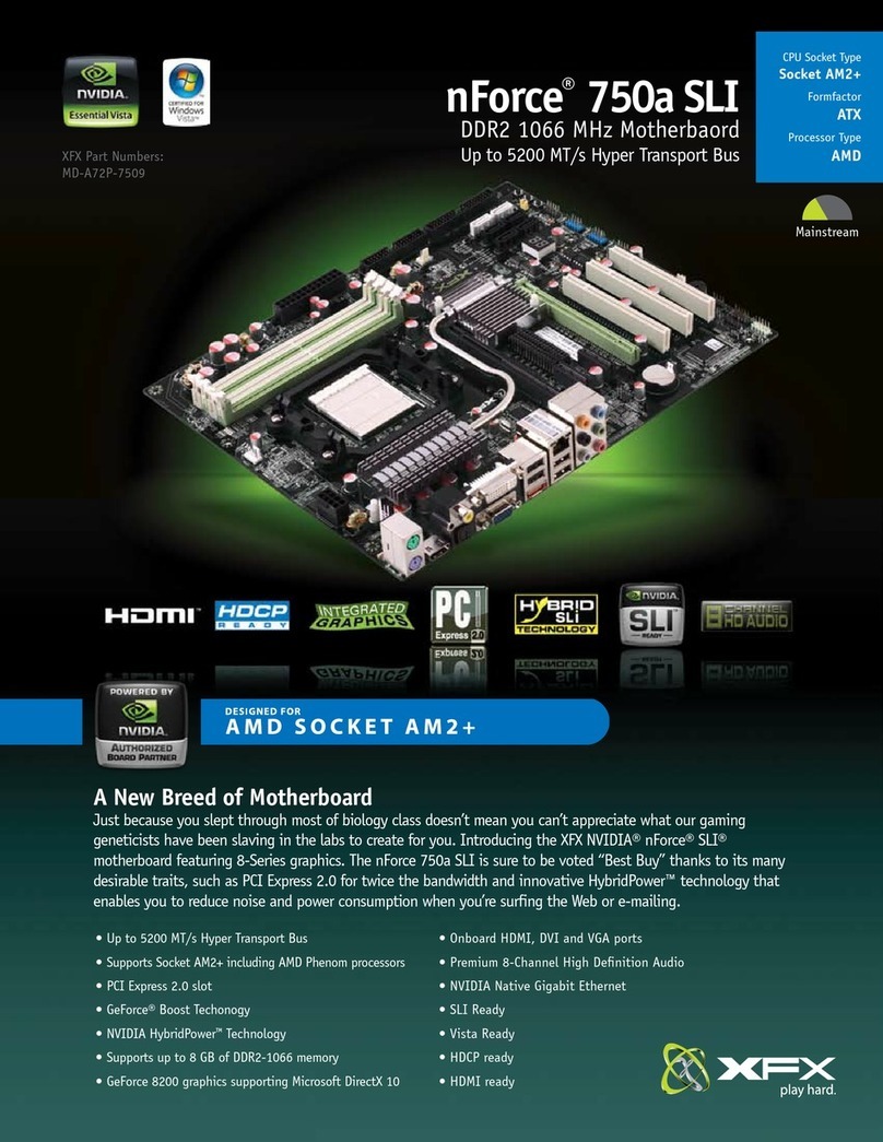 XFX nForce 750a SLI Specifications