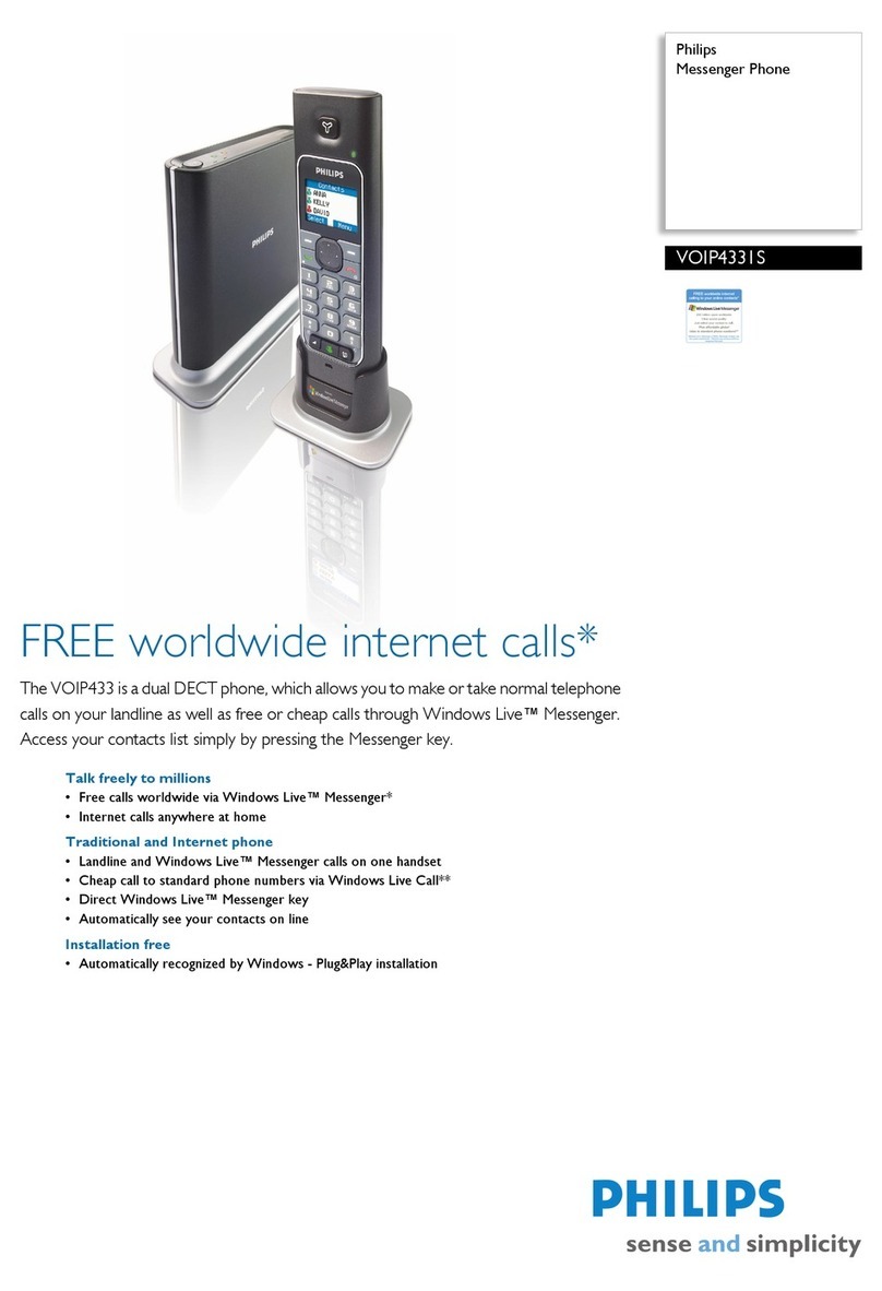 Philips VOIP4331S Specifications