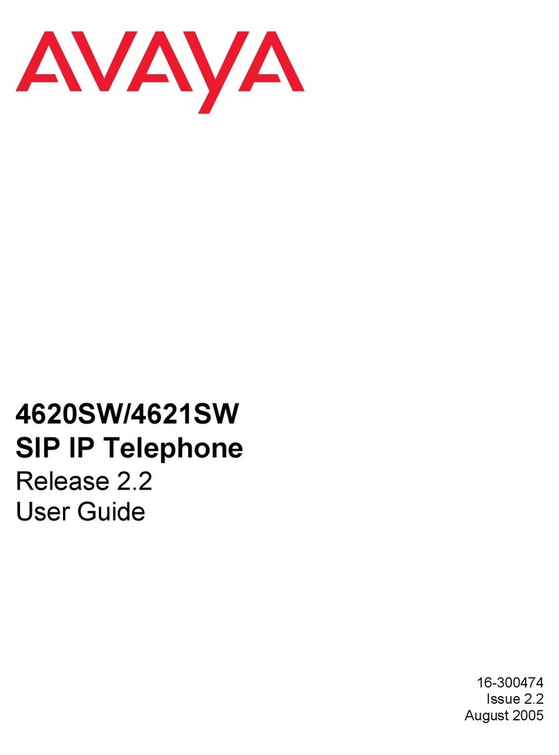 Avaya 4620SW User manual