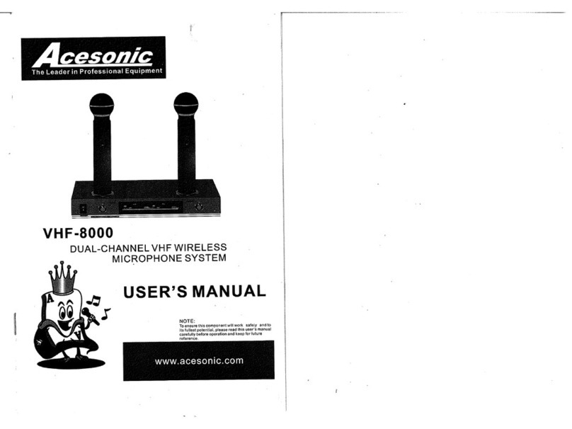 Acesonic VHF-8000 user manual