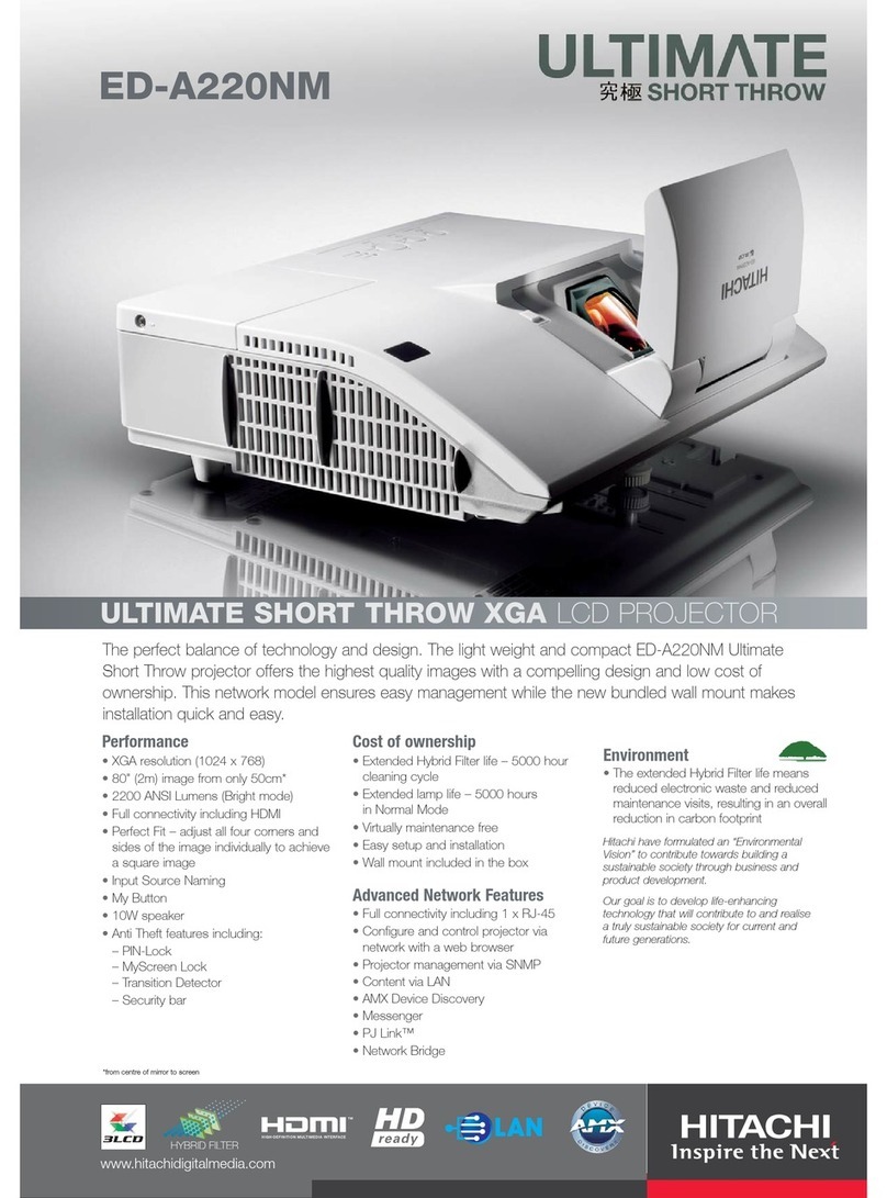 Hitachi ED-A220NM User manual