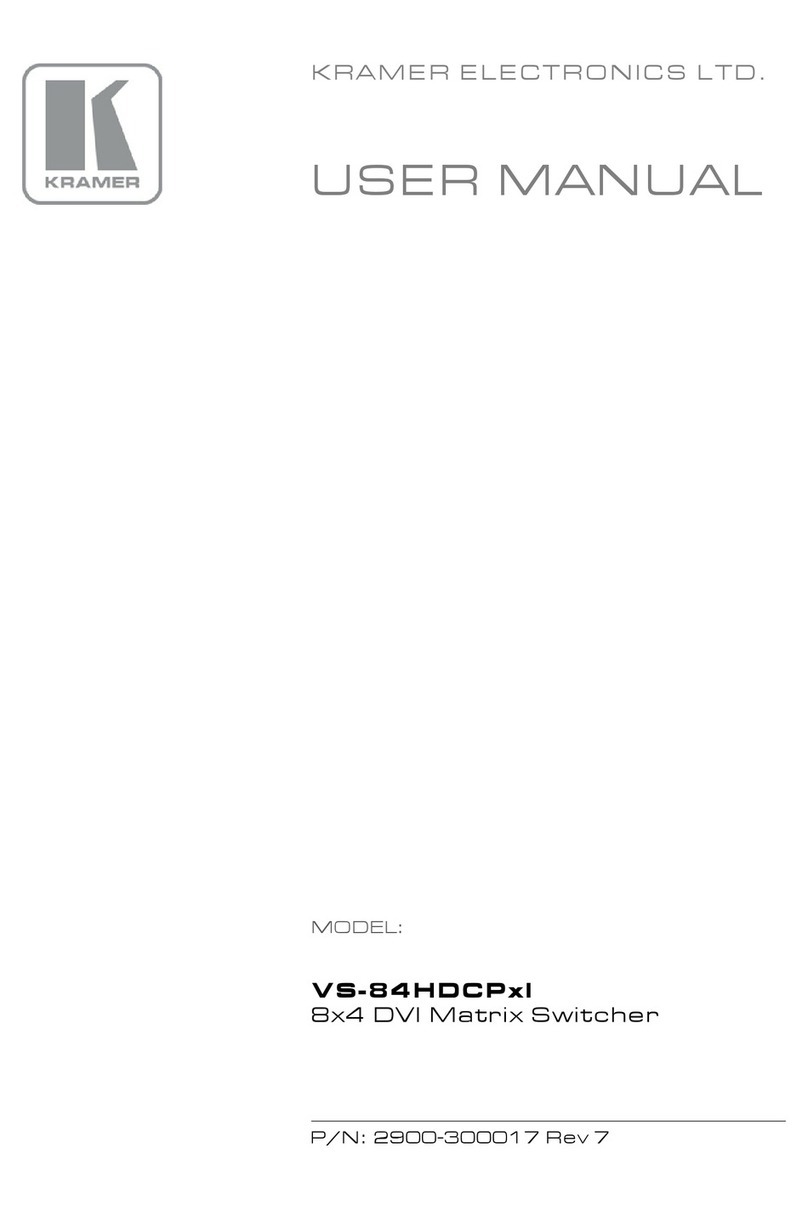 Kramer VS-84HDCPxl User manual Kramer VS-84HDCPxl User manual
