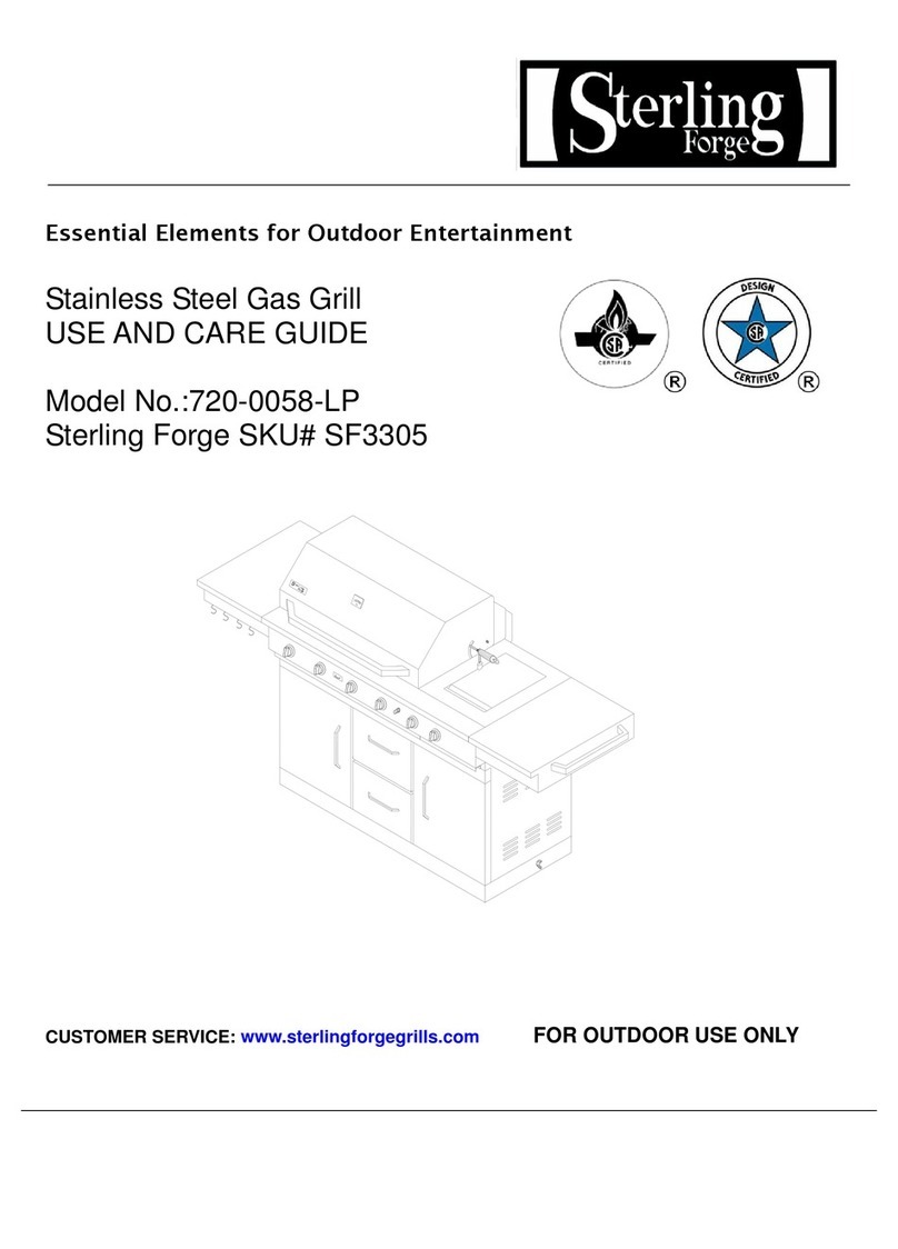 Sterling Forge 720-0058-LP Use and care guide Sterling Forge 720-0058-LP Use and care guide