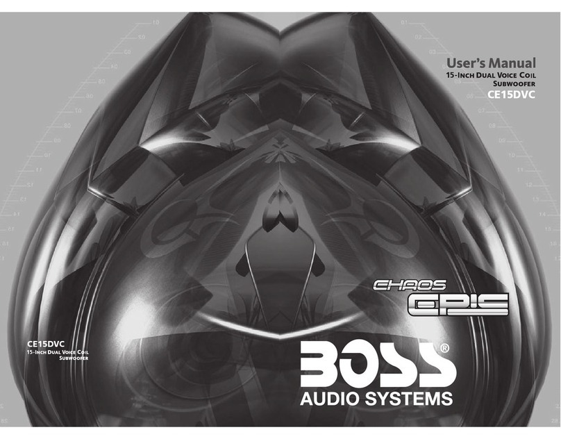 Boss Audio Systems Chaos Epic CE15DVC User manual