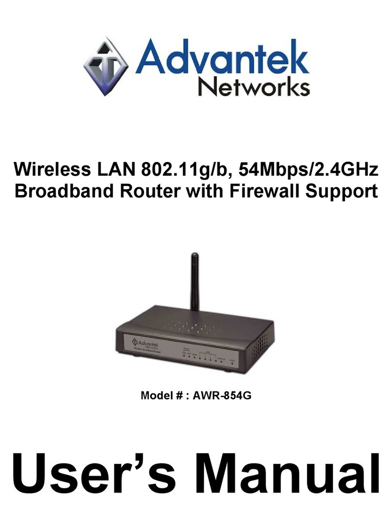 Advantek Networks AWR-854G User manual